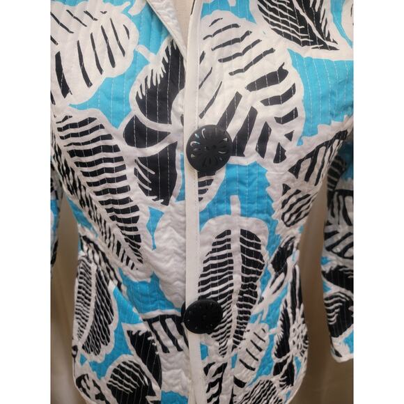 Patty Kim 100% Cotton Quilted Reversible Jacket Size Medium. NWT - Picture 4 of 8